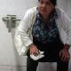 A hidden camera in a public restroom records 5 women pissing and one shitting while sitting on a toilet. Audio is not great, but you can still hear what is going on. Presented in 720P HD. About 6.5 minutes.